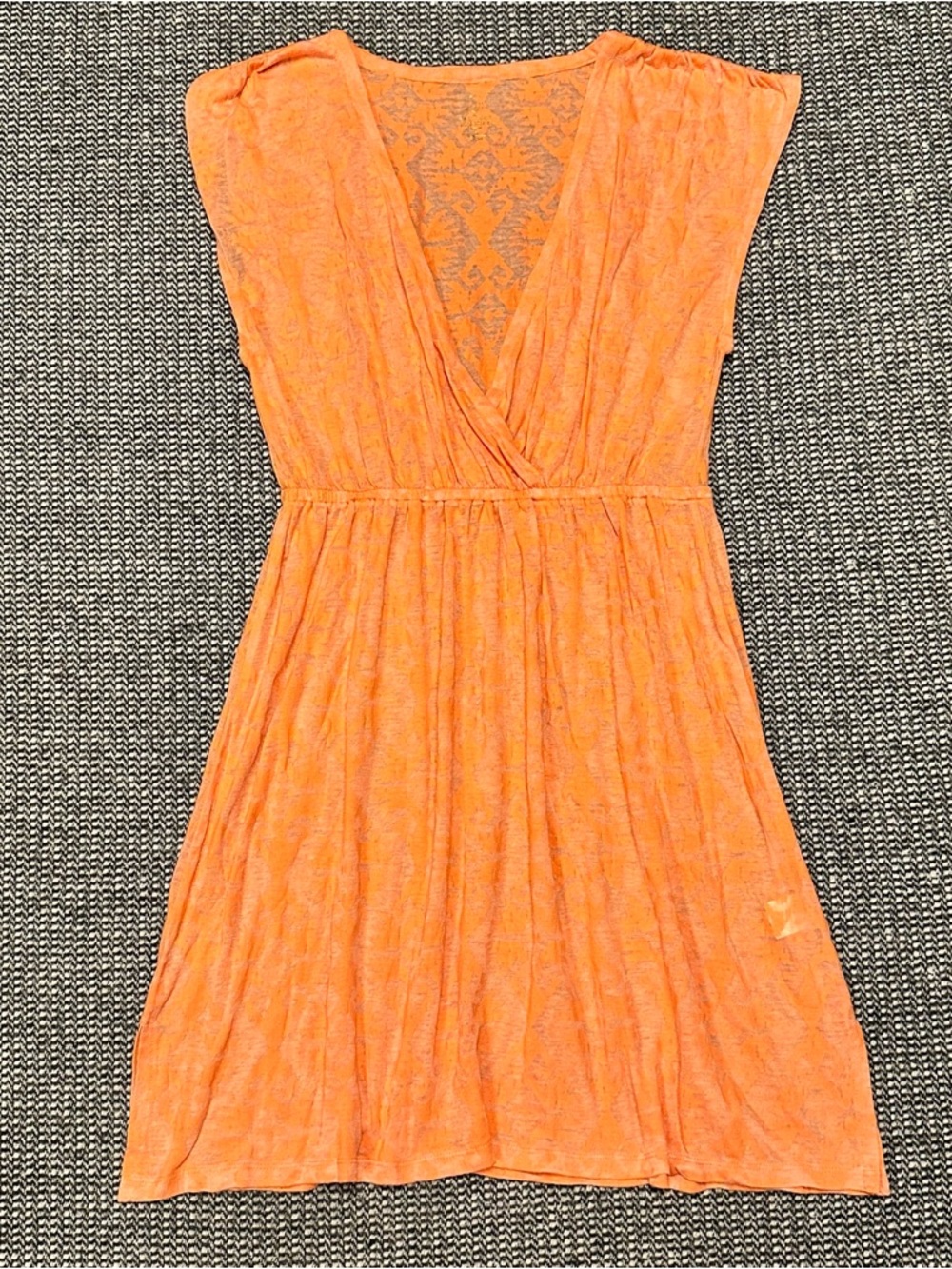 Balance Collection Orange Lace Surplice Cover Up